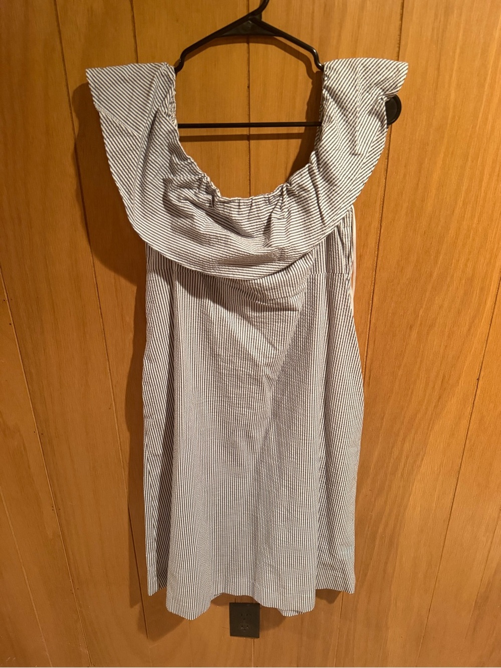 Banana Republic Striped Dress - Grey & White